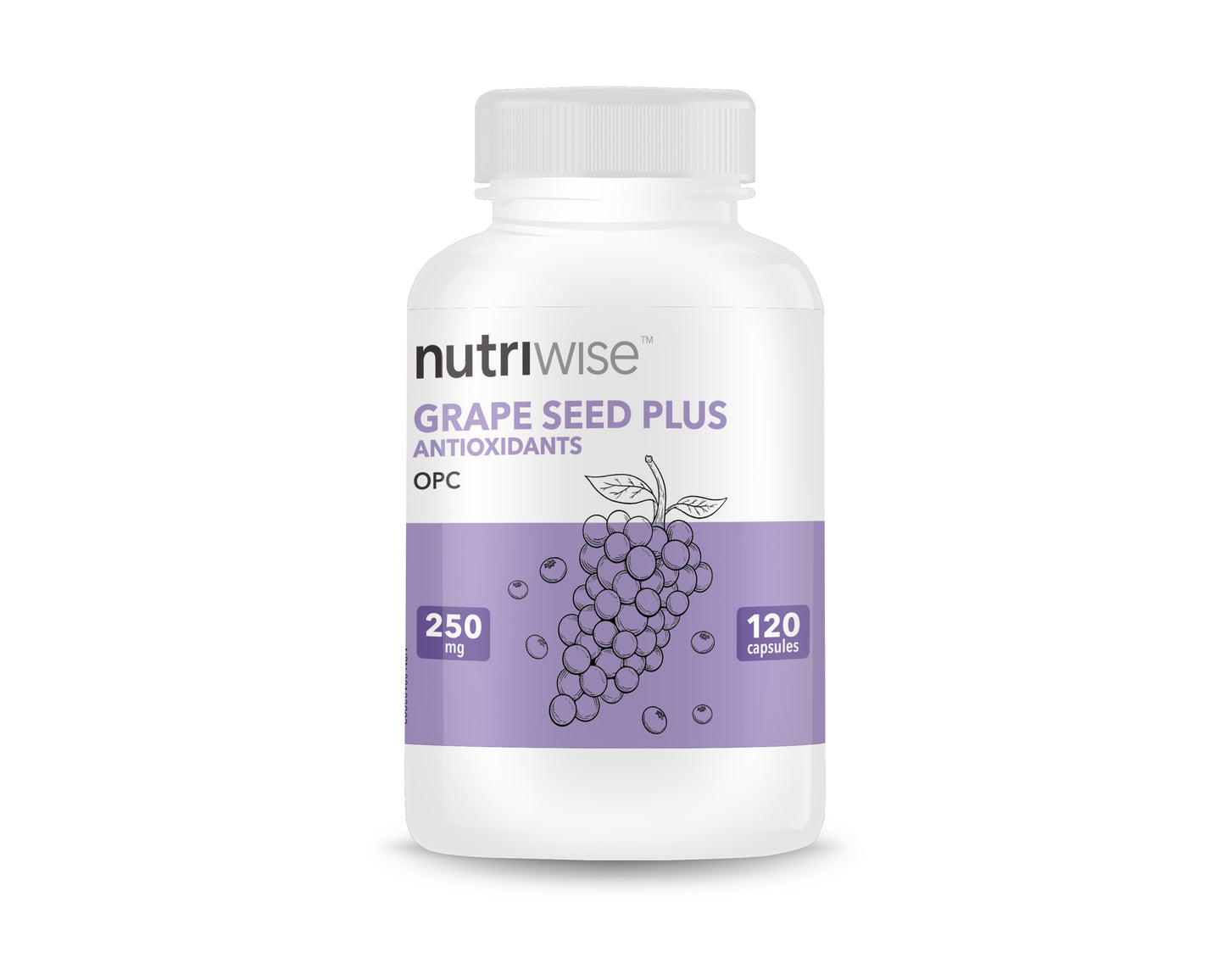 Nutriwise Grape Seed Plus 200mg 120 Capsules x 2