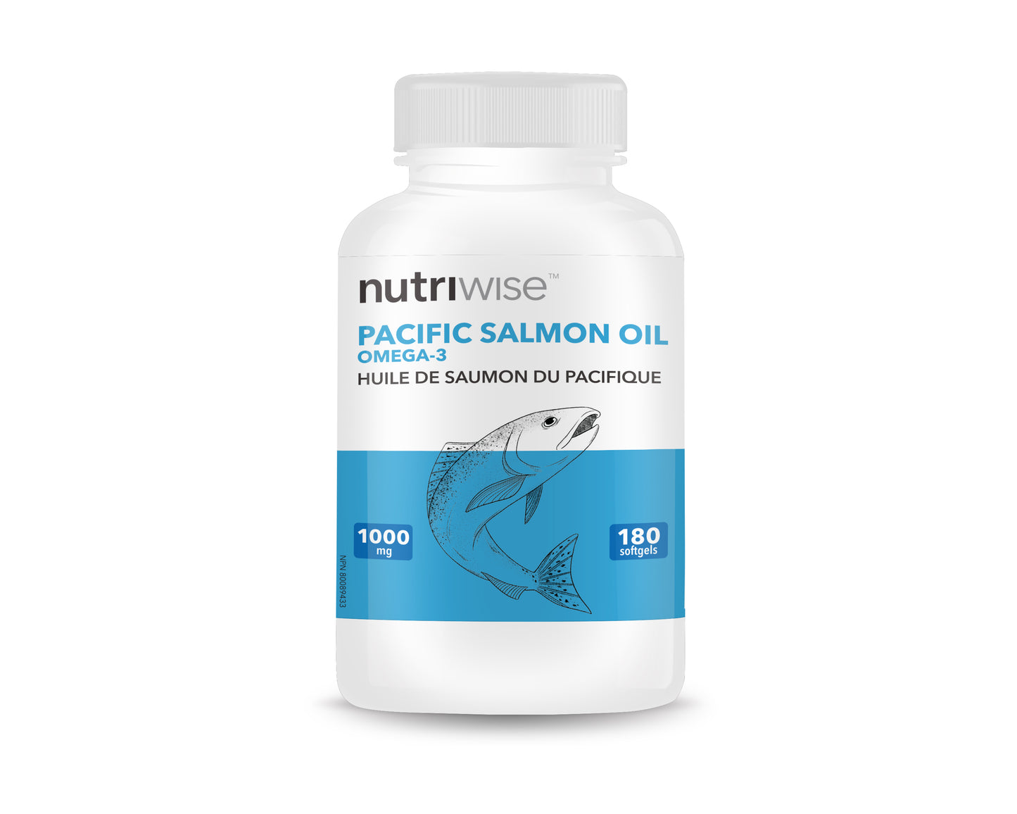 Nutriwise 野生太平洋鮭魚油 1000毫克 180粒軟膠囊