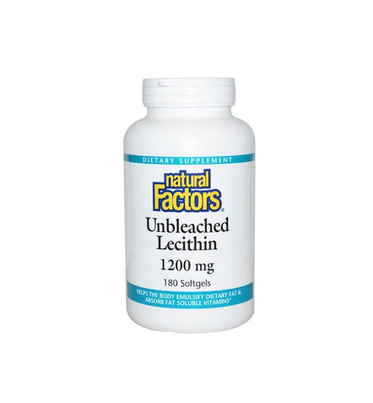 Natural Factors Lecithin 1200mg 180 Softgel Capsules