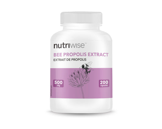 Nutriwise Bee Propolis 500mg 200 Capsules x 2