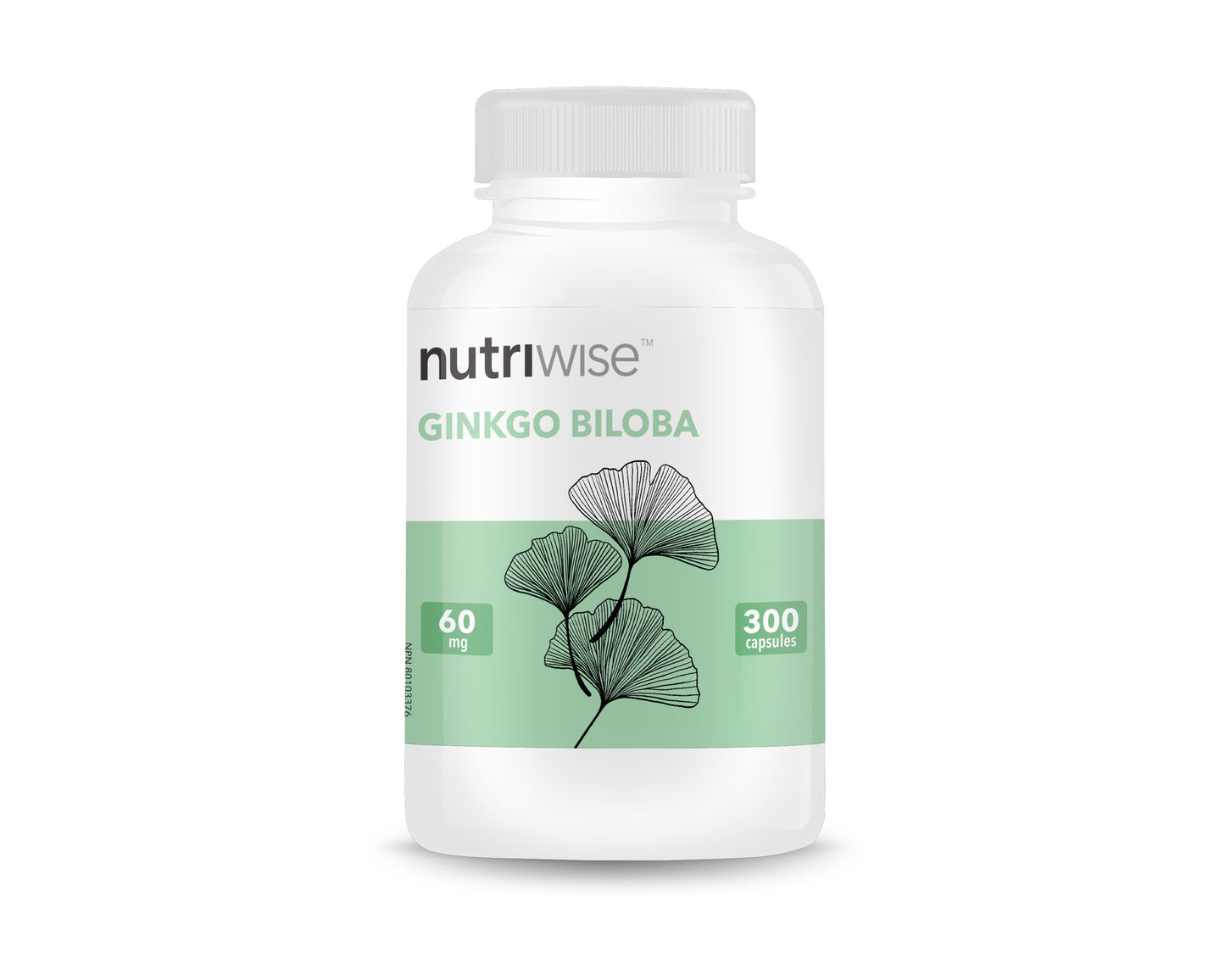 Nutriwise 銀杏葉 60 毫克 300 粒膠囊