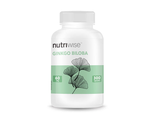 Nutriwise Ginkgo Biloba 60mg 300 Capsules