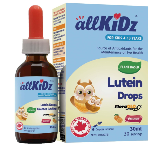 allKiDz 兒童葉黃素滴劑，保護眼睛視力健康