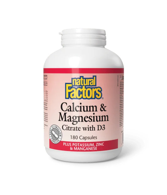 Natural Factors  Calcium & Magnesium Citrate with D3