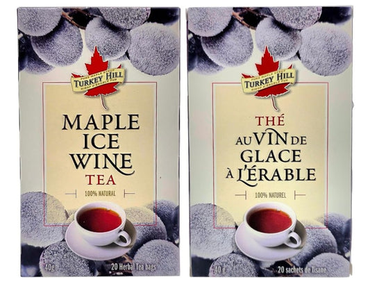 Turkey Hill 100% Pure Canadian Organic Maple Infused Ice Wine Tea (Pack of 2, 20 Count Each)