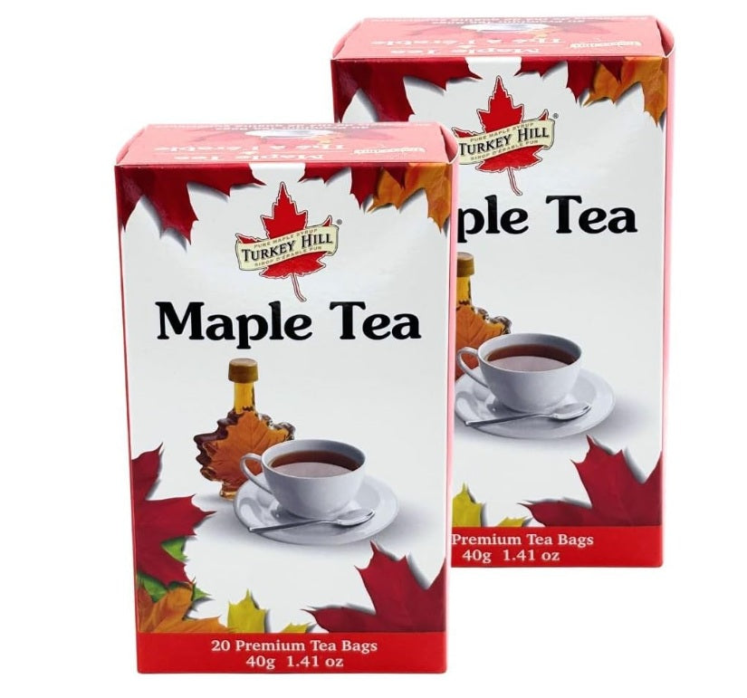 Turkey Hill Premium 100% Pure Canadian Maple Infused Tea, 2 Pack (20 count each)